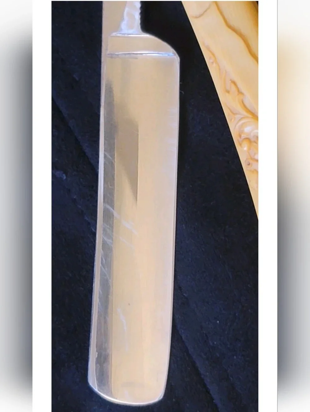Antique Geneva Cutlery New York Early 1900's Straight Razor Embossed